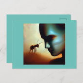 Carte Postale Ant animal Spirit 1 (Devant / Derrière)