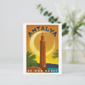 Carte Postale Antalya été, Turquie, Mer Méditerranée, vintage (Debout devant)