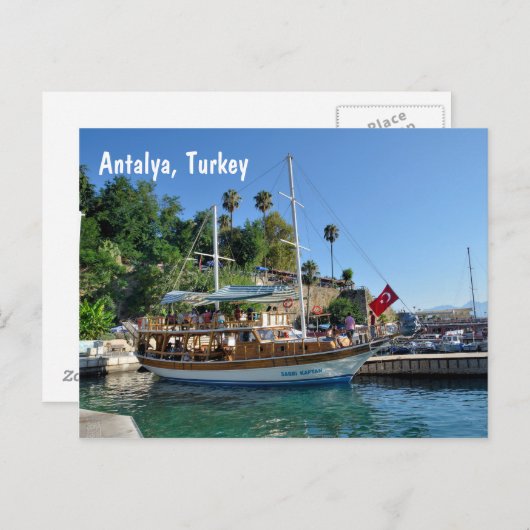 Carte Postale Antalya, Turquie (Devant / Derrière)
