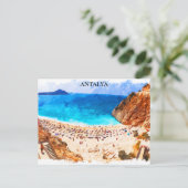 Carte Postale Antalya Turquie Beach Vacances (Debout devant)