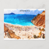 Carte Postale Antalya Turquie Beach Vacances (Devant)