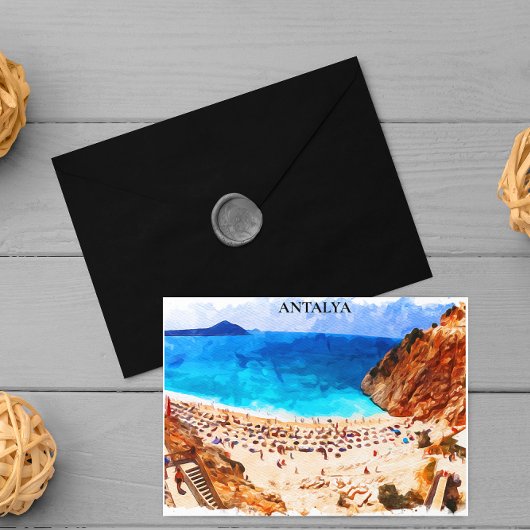 Carte Postale Antalya Turquie Beach Vacances