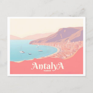 Carte Postale Antalya Turquie Pastel Travel