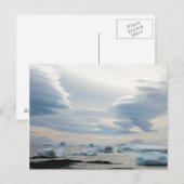 Carte Postale Antarctique. Brown Bluff. Nuages lenticulaires (Devant / Derrière)