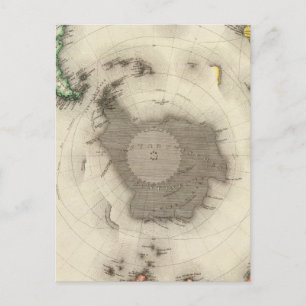 Carte Postale Antarctique, hémisphère Sud