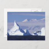 Carte Postale Antarctique, île Boothe, soleil de l'après-midi (Devant / Derrière)