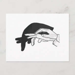 Carte Postale Anteater Silhouette main