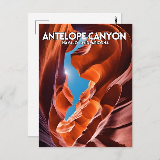 Carte Postale Antelope Canyon (Devant / Derrière)