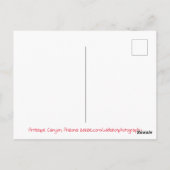 Carte Postale Antelope Canyon Arizona (Dos)