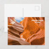 Carte Postale Antelope Canyon Arizona Blue Sky View (Devant / Derrière)