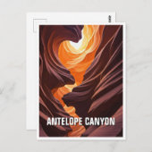 Carte Postale Antelope Canyon Souvenir (Devant / Derrière)