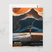 Carte Postale Antelope Canyon, USA (Devant / Derrière)