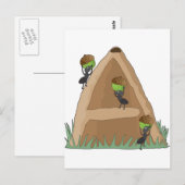 Carte Postale Anthill de l'alphabet animal (Devant / Derrière)