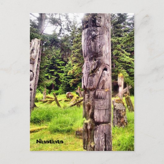 Carte Postale Anthony Island, Ninstints (Devant)