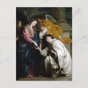 Carte Postale Anthony van Dyck La vision du bienheureux