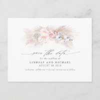 Anthuriums roses et Grass Pampas Enregistrer la da