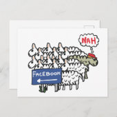 Carte Postale Anti Facebook (Devant / Derrière)