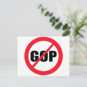 Carte Postale Anti-GOP (Debout devant)