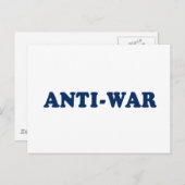 Carte Postale Anti-guerre (Devant / Derrière)