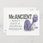 Carte Postale Anti McCain McAncient (Devant / Derrière)
