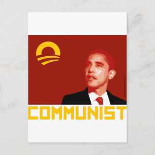 Carte Postale Anti-Obama : Barack Obama communiste