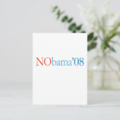CARTE POSTALE ANTI-OBAMA / NOBAMA '08 (Debout devant)