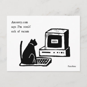 Carte postale anti-racisme Haiku