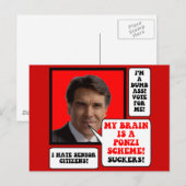 Carte Postale anti Rick Perry (Devant / Derrière)
