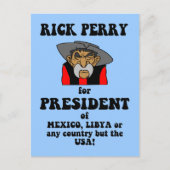 Carte Postale anti Rick Perry (Devant)