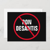 Carte Postale Anti Ron DeSantis Politique (Devant / Derrière)