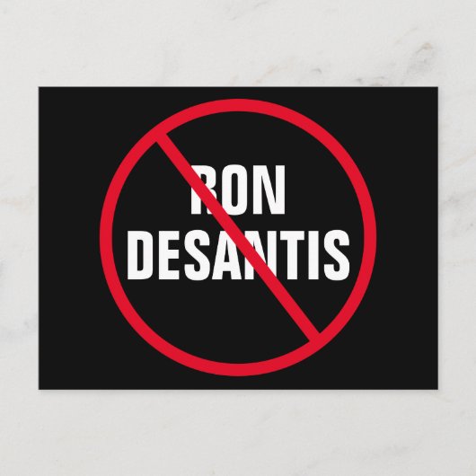 Carte Postale Anti Ron DeSantis Politique (Devant)