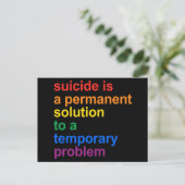 Carte Postale Anti-suicide (Debout devant)