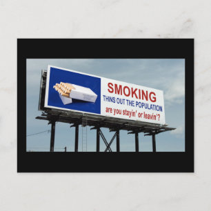 Carte Postale Anti-tabagisme -
