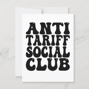 Carte Postale Anti Tariff Social Club - Contre les droits de dou