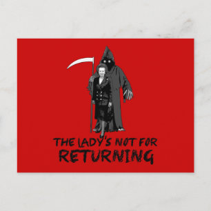 Carte Postale Anti Thatcher