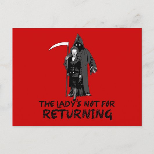 Carte Postale Anti Thatcher (Devant)