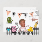 Carte Postale Anti Trump / Baby, (Devant / Derrière)