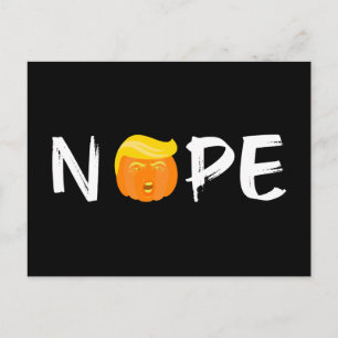 Carte Postale Anti-Trump - Nope Halloween Edition II