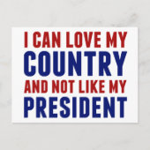 Carte Postale Anti Trump Patriotique Pas Mon Président (Devant)