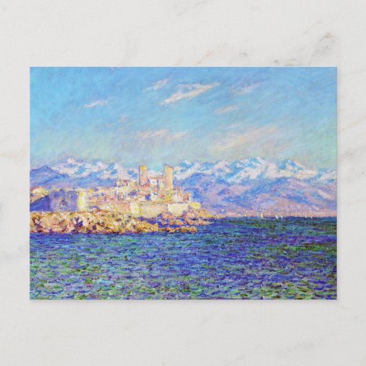 Carte Postale Antibes, Effet après-midi, 1888 Claude Monet cool, (Devant)