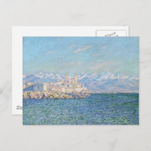 Carte Postale Antibes, Effet après-midi - Claude Monet (Devant / Derrière)