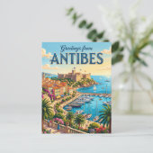 Carte Postale Antibes France (Debout devant)