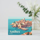Carte Postale Antibes France (Debout devant)