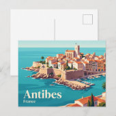 Carte Postale Antibes France (Devant / Derrière)