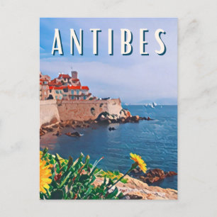 Carte Postale Antibes Photo Vintage