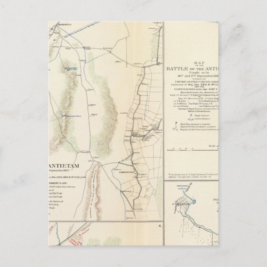 Carte Postale Antietam, Suffolk, Gettysburg (Devant)