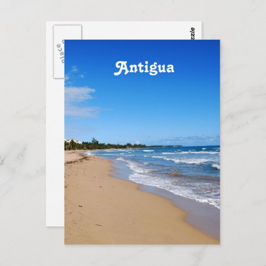 Carte Postale Antigua Beach (Devant / Derrière)