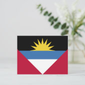 Carte Postale Antigua et Barbuda Flag (Debout devant)