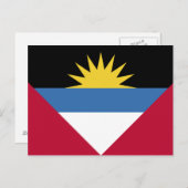 Carte Postale Antigua et Barbuda Flag (Devant / Derrière)