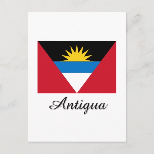Carte Postale Antigua Flag Design (Devant)